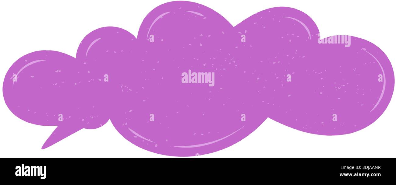 Fluid Grunge Speech Bubble Sticker Stock Vector