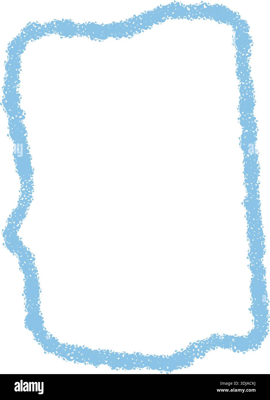 Blue Wavy Chalk Quote Box Frame Stock Vector