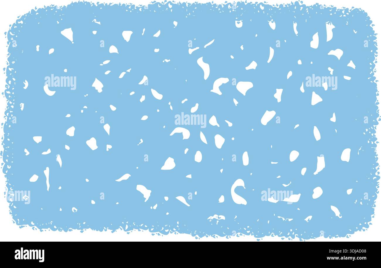 Abstract Crayon Squiggle Frame Background Stock Vector
