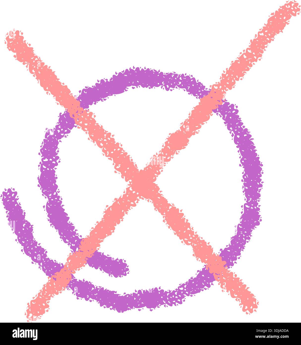 Hand Drawn Chalk Check Box Icon Stock Vector