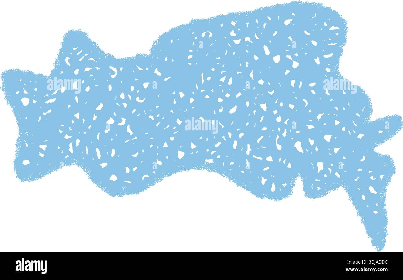 Wavy Crayon Scribble Speech Balloon Stock Vector