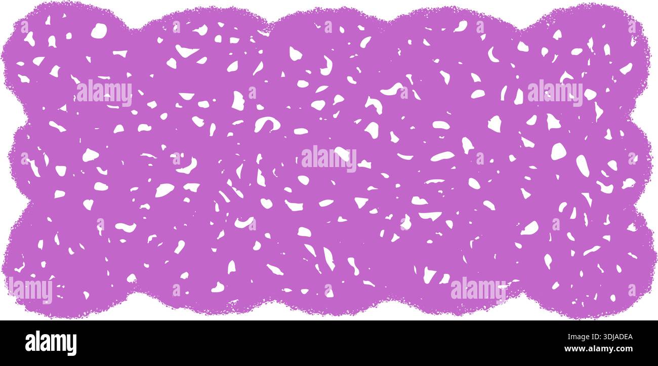 Groovy Sketched Scallop Rectangle Border Stock Vector