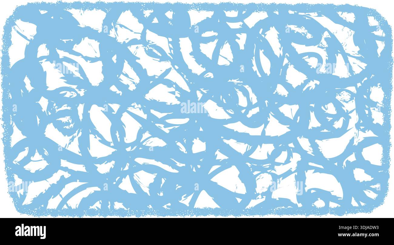 Curly Fluid Chalk Scribble Quote Frame Stock Vector