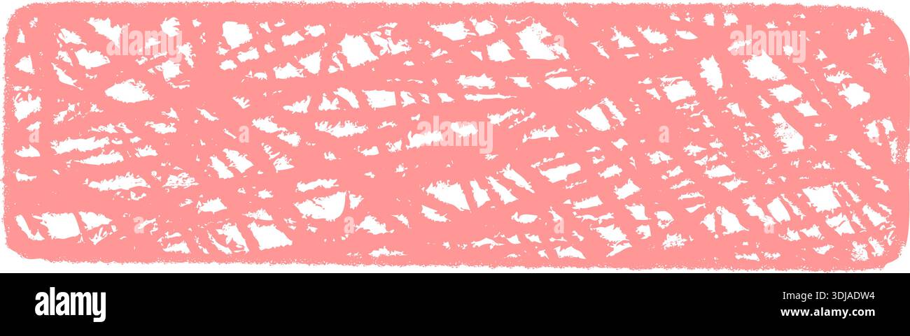 Pink Sketchy Crayon Rectangle Quote Box Stock Vector
