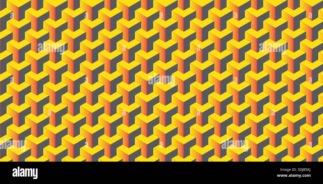 Interwoven zigzag shapes in a seamless repeating pattern. Stock Vector