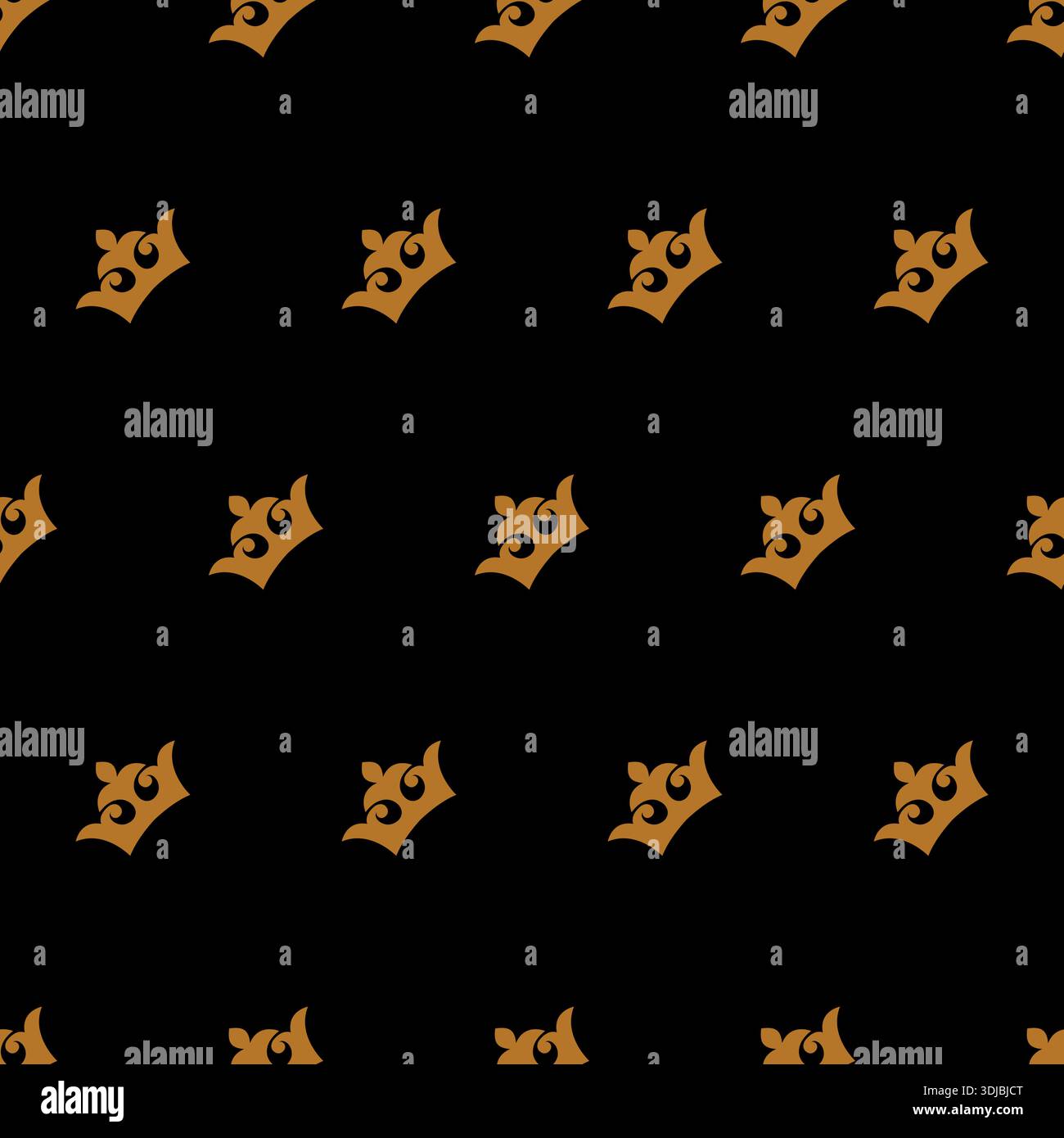 Crown Simple Seamless Pattern Design Vector Stock Vector