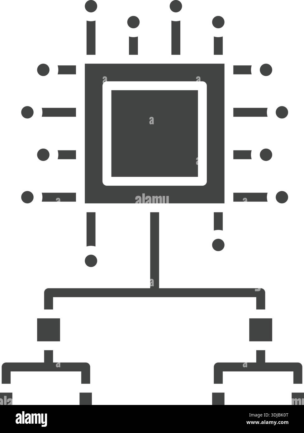 Algorithm icon vector image. Suitable for mobile application web application and print media. Stock Vector