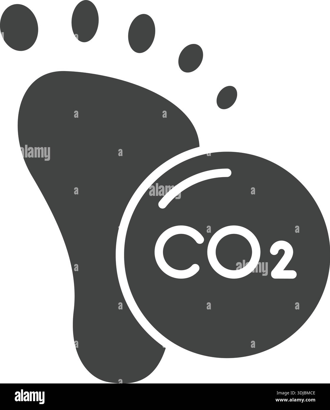 Carbon Footprint icon vector image. Suitable for mobile application web application and print media. Stock Vector