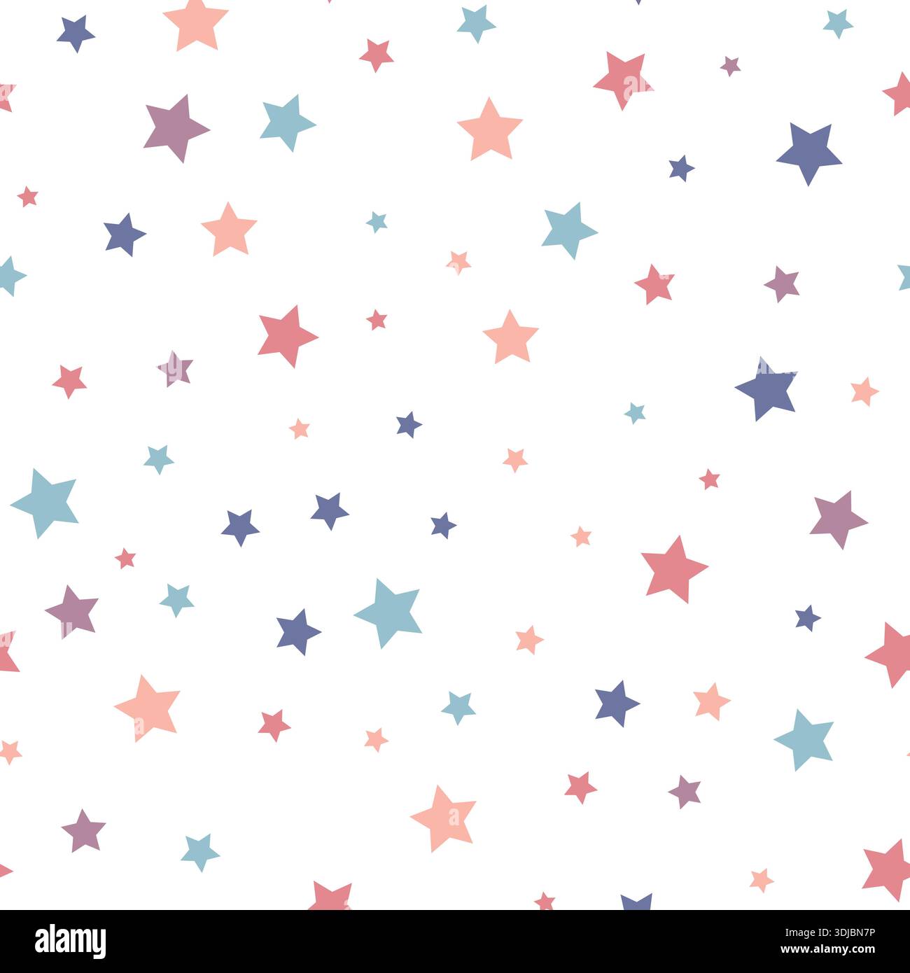 Seamless star pattern. Cute wallpaper Stock Vector