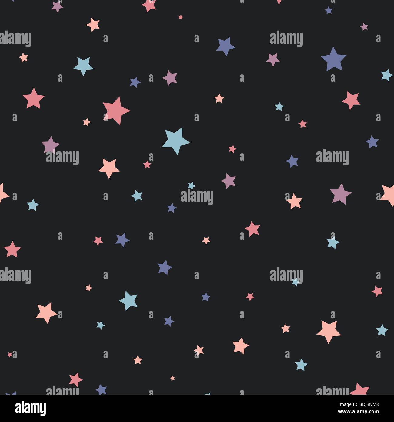 Seamless star pattern. Cute wallpaper Stock Vector