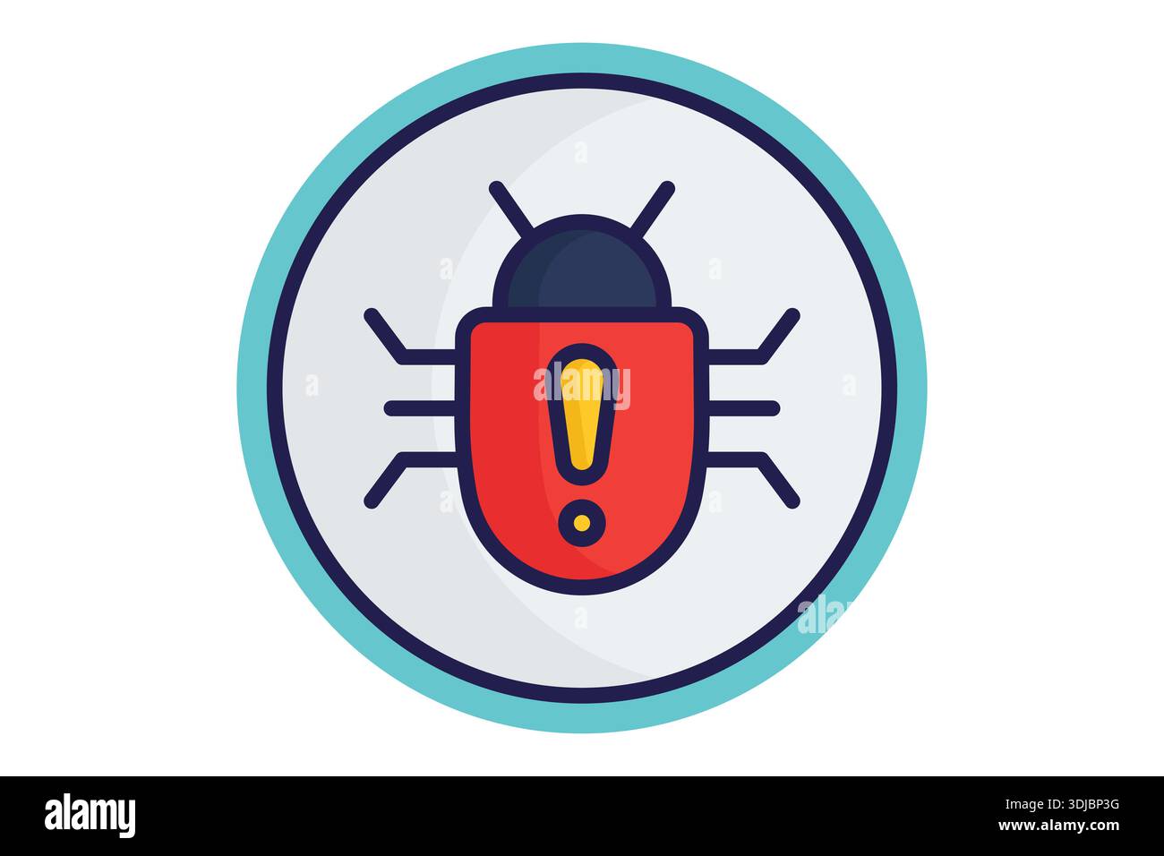 Malware icon. colored icon style. icon related to technology. IT support elements vector illustration Stock Vector