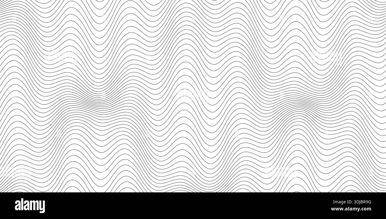 Abstract wave stripes lines pattern on white background Stock Vector ...
