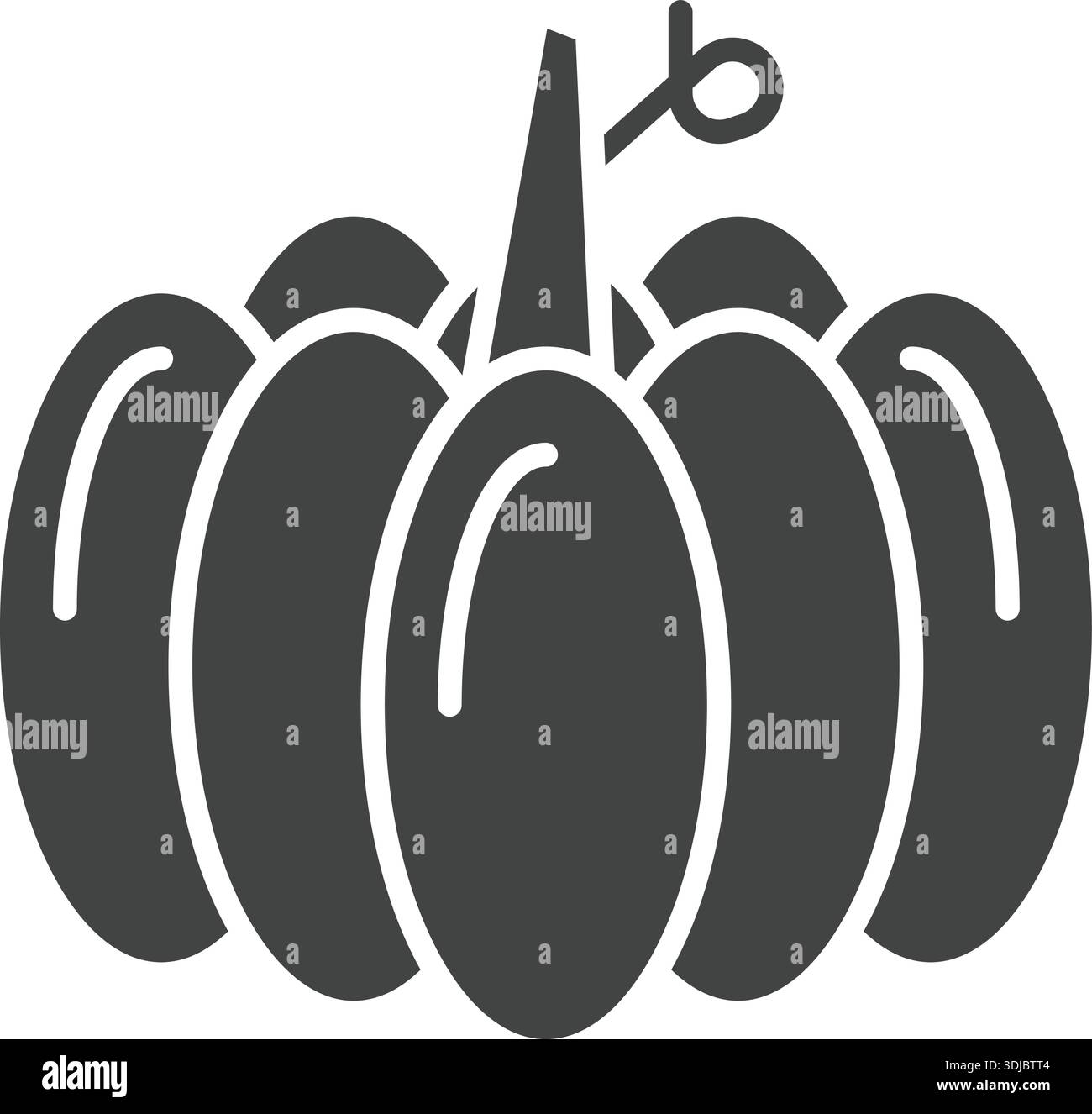 Pumpkin icon vector image. Suitable for mobile application web application and print media. Stock Vector