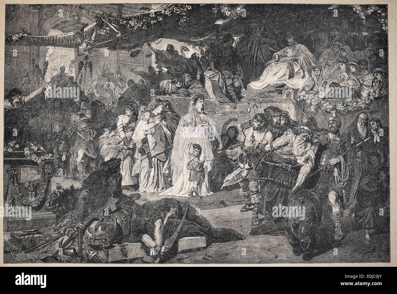 Thusnelda in the triumph of germanicus hi-res stock photography