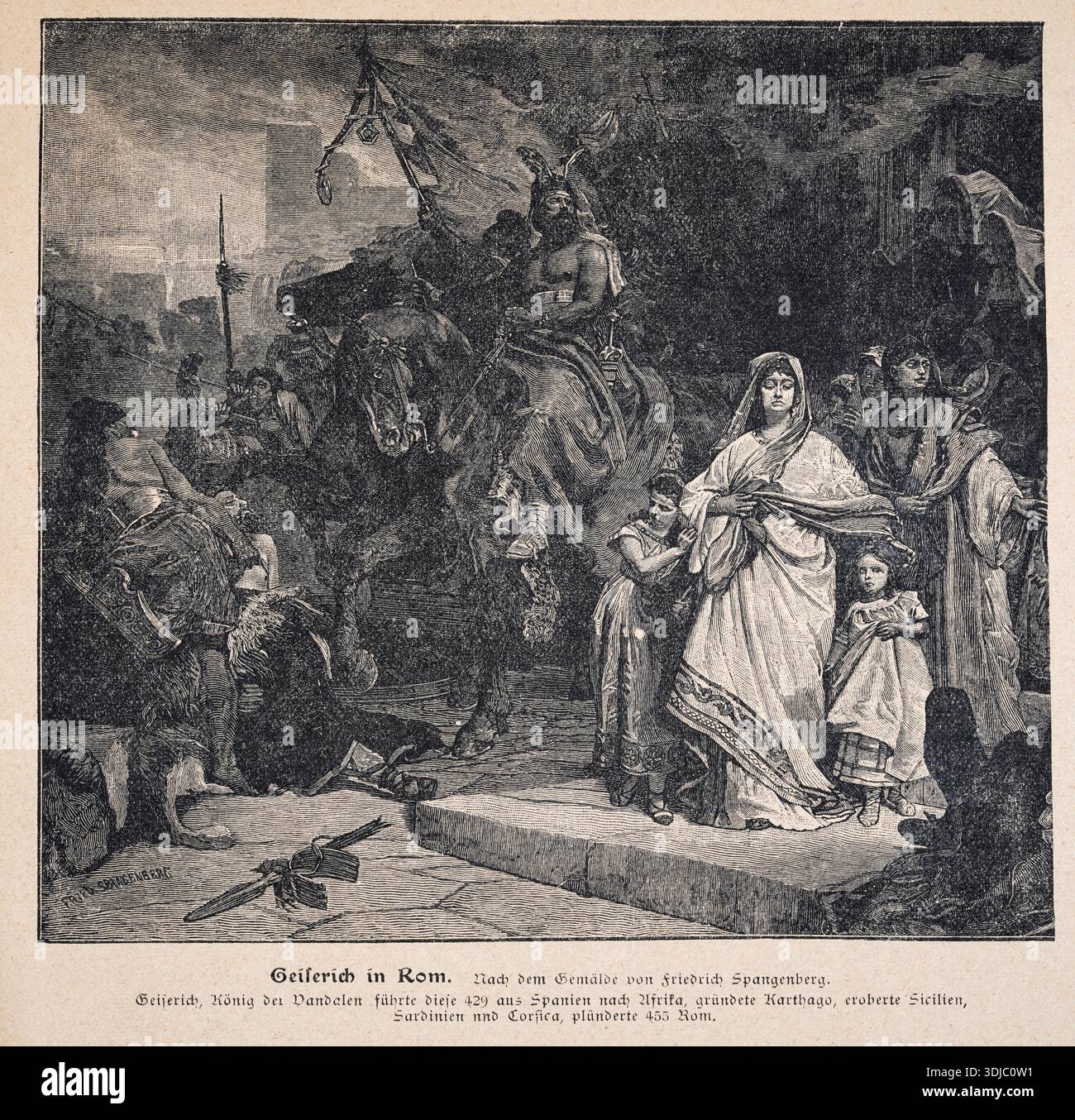 Gaiserac Ancient history, Gaiseric in Rome, he was king of the Vandals and Alans ...