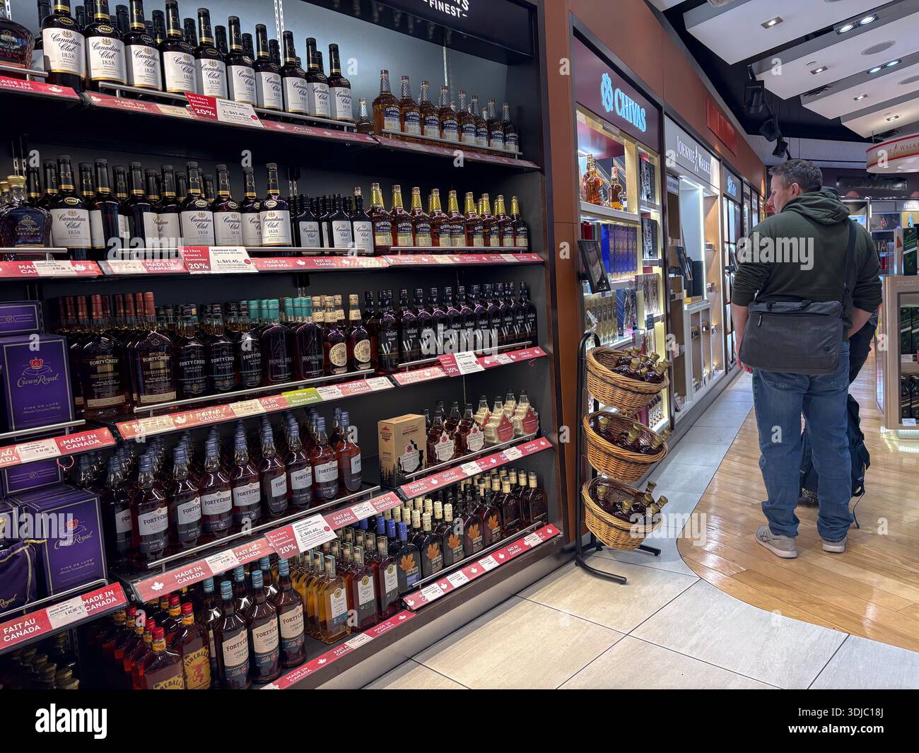 toronto airport duty free tobacco prices cigarettes perfume on sale air side Gatwick BAA British Airports Authority London UK Europe BAA Britis Stock Photo SMOKERZ DEPOT - Updated July