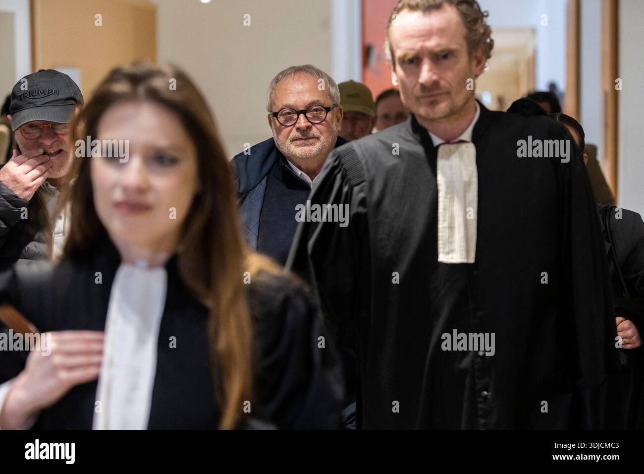 Sentor Jool Senator Joel Guerriau arrives at the Paris Criminal Court on January 26 ...