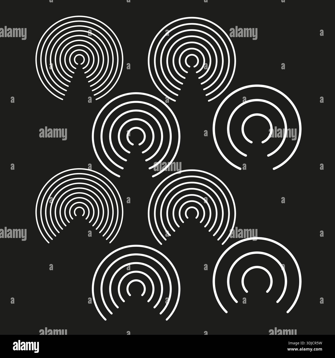 Abstract repeating circle pattern brochure template background - vector ...