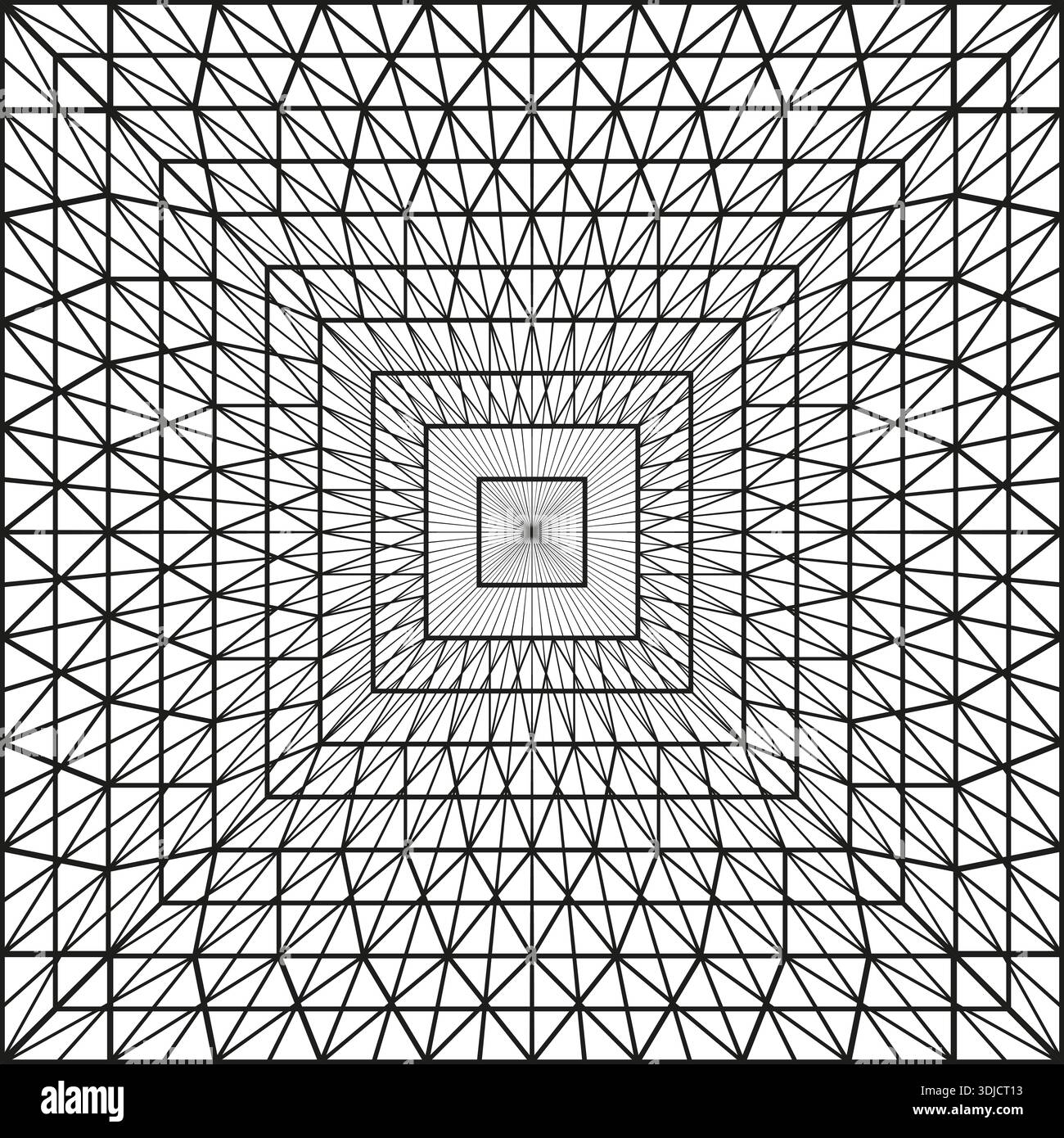 Geometric pyramid depth illusion hi-res stock photography and images ...