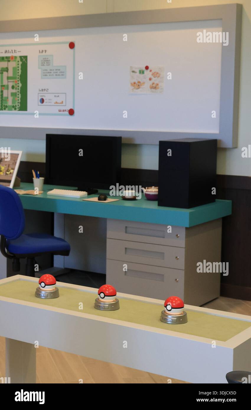 A photo shows the Pokémon Research Lab (Professor Dendrogram Laboratory ...