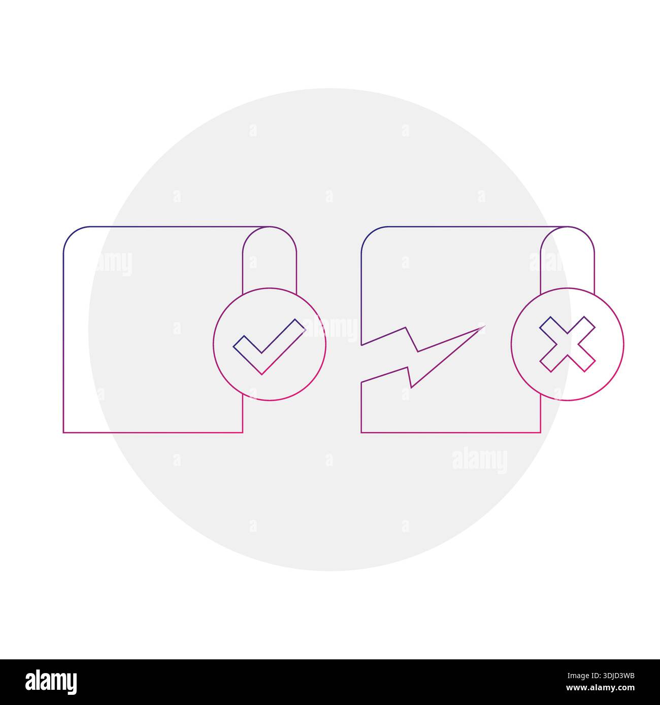 Professional data security icon. Verified shield protection symbol. Safety Vector compare. Professional secure server block. Stock Vector