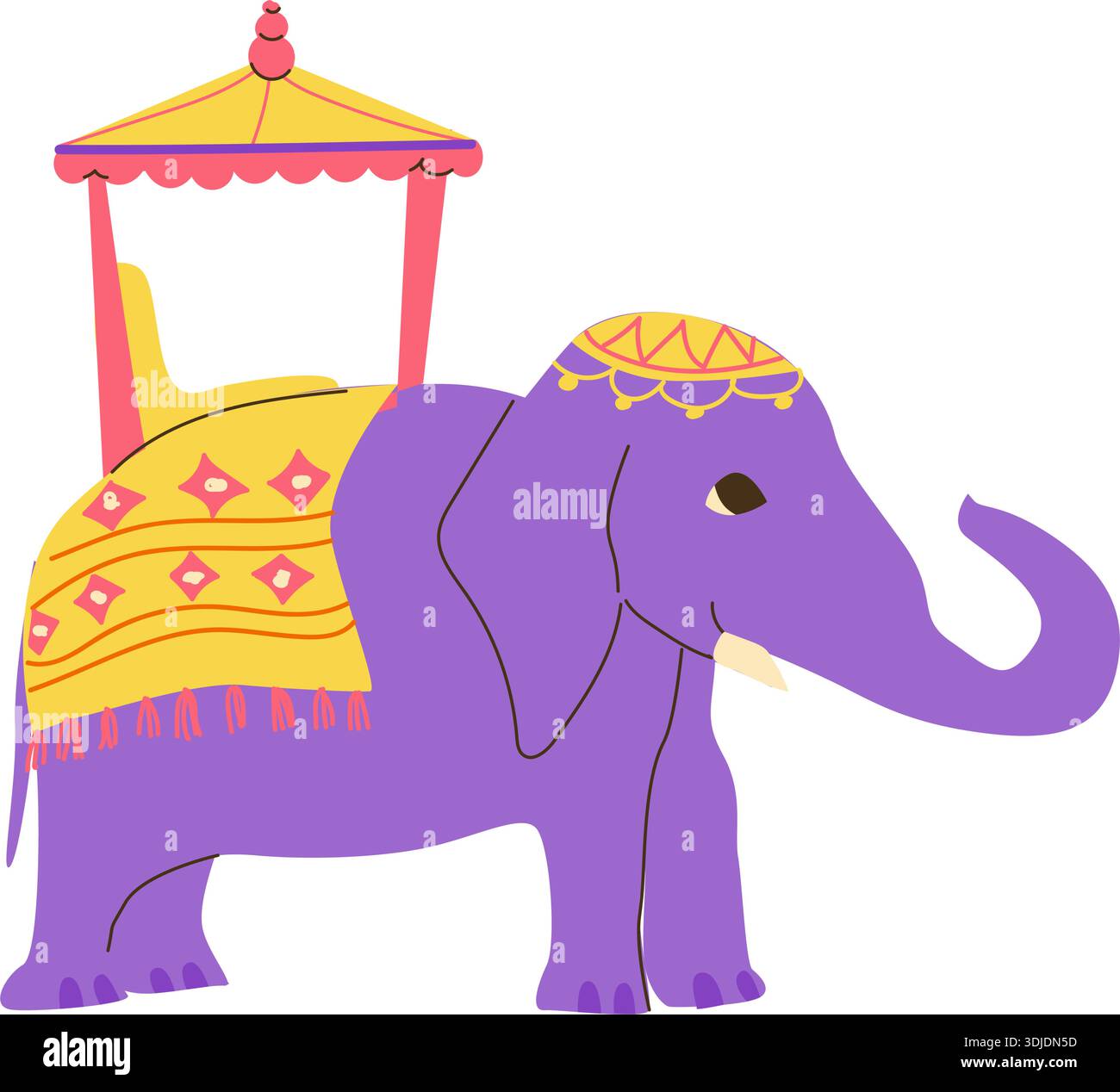Elephant ride kerala Stock Vector Images - Alamy