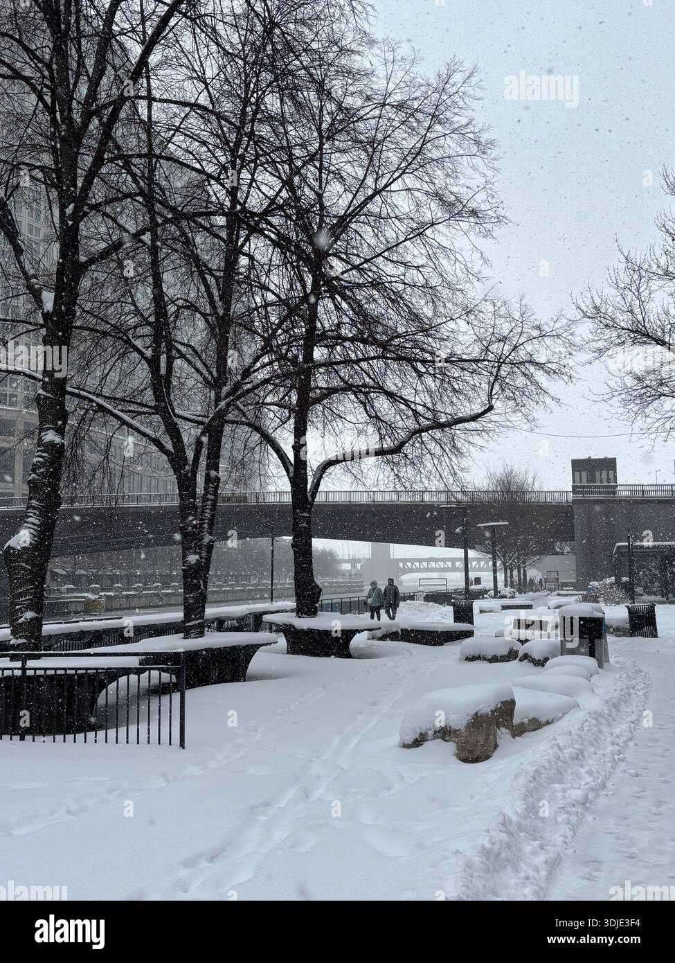 Frozen, Lake Michigan, Winter, Skyline, Blue, Cold - Smartphone Captured Stock Image