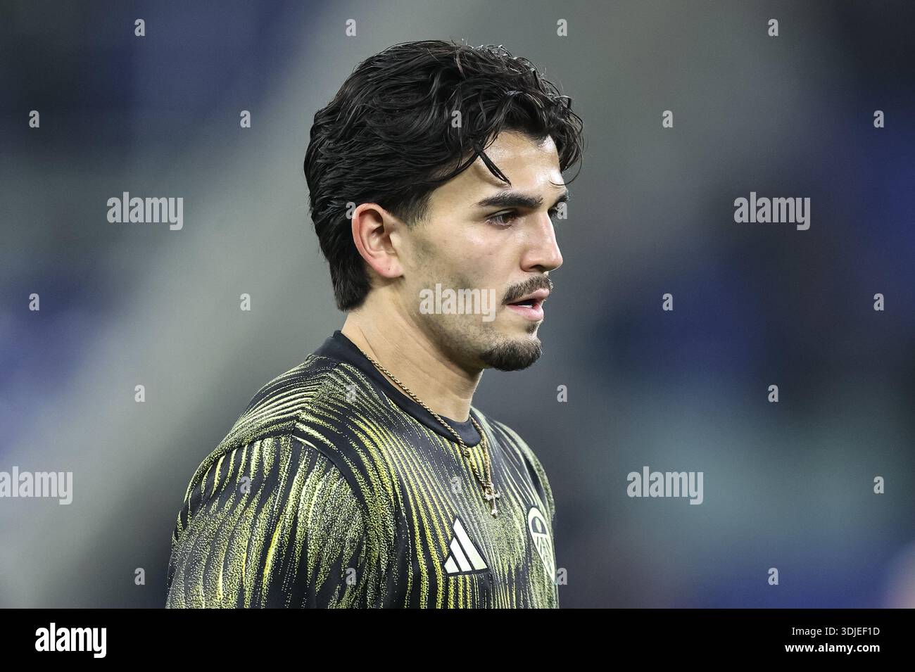 Pascal Struijk of Leeds United in the pregame warmup session during the ...