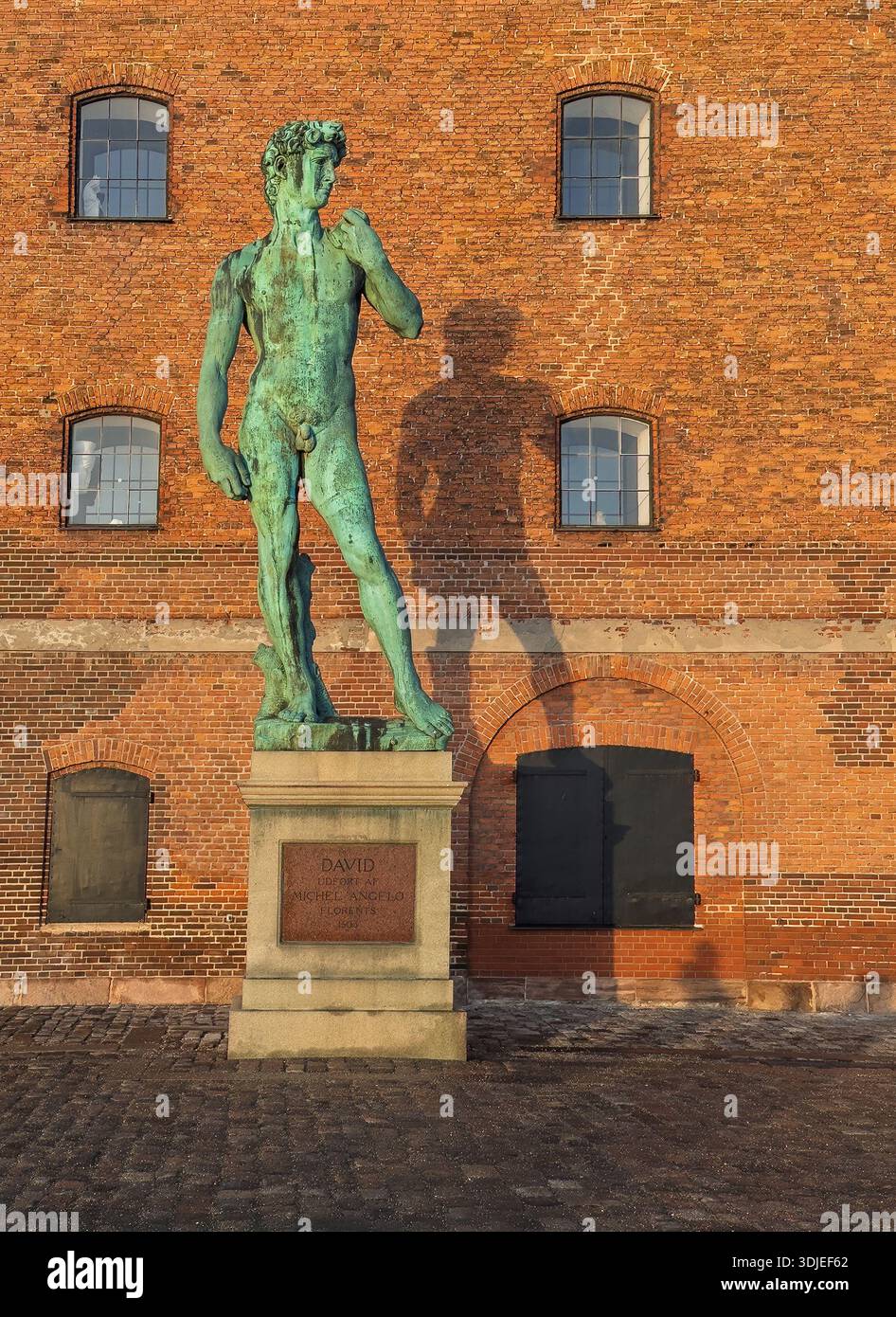 David Denmark Copenhagen, Denmark - December 20, 2025: Bronze David statue created by ...