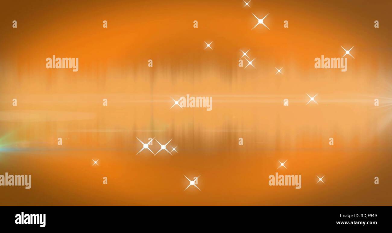 Glowing amber gradient backdrop with central band, vertical streaks ...