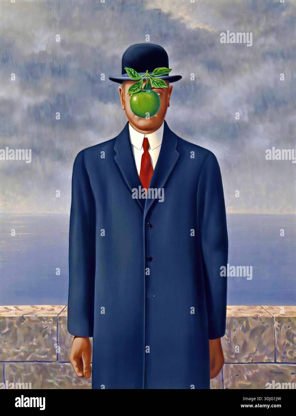 The son of man rené magritte Stock Vector Images - Alamy