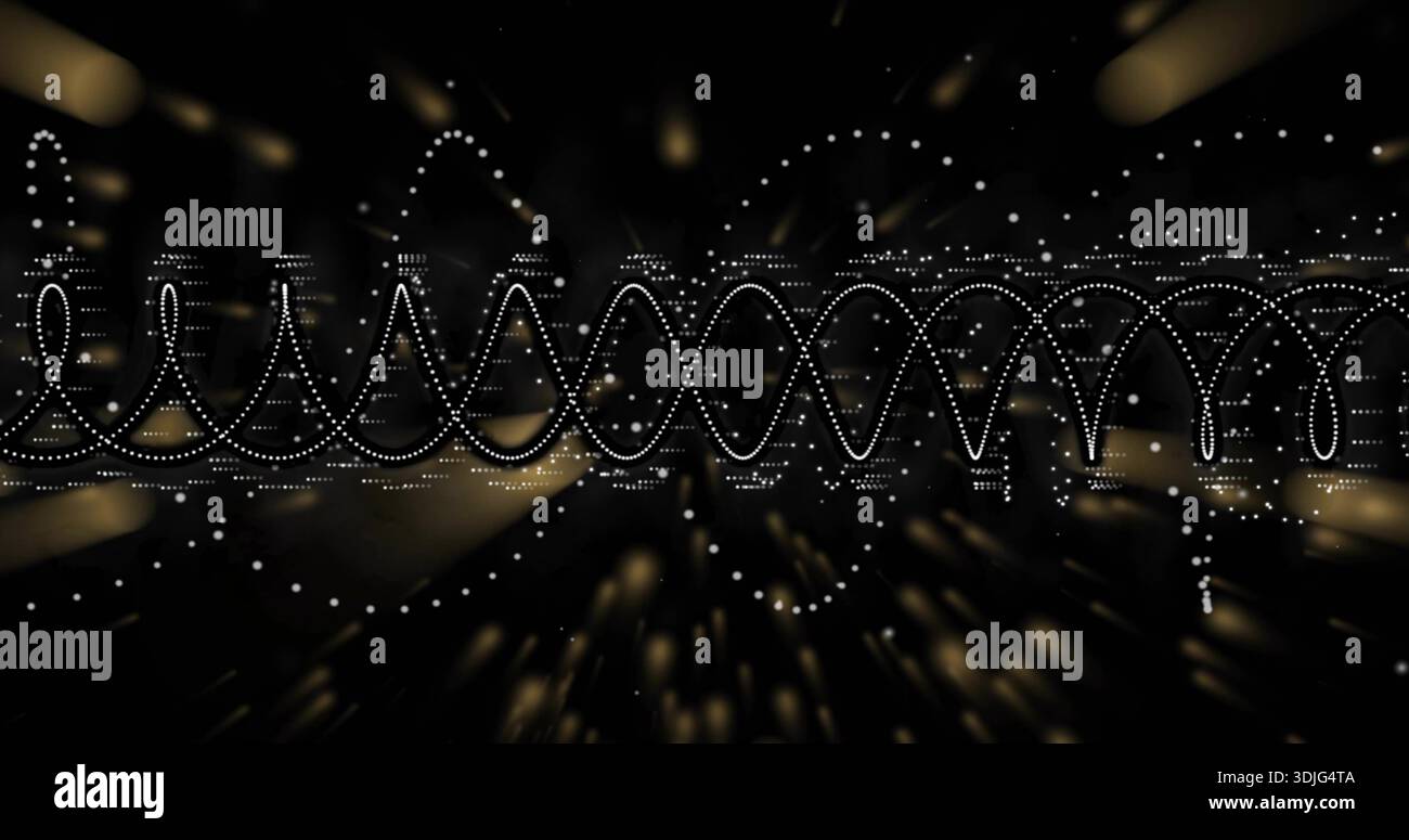 Oscillating horizontal dotted waveform hi-res stock photography and ...