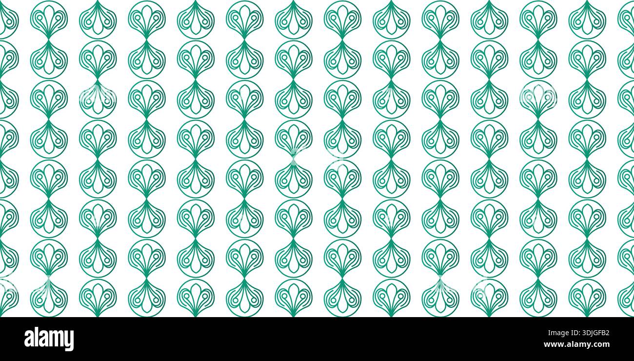 Seamless Decorative Geometric Pattern with Repeating Ornamental Motifs Stock Vector