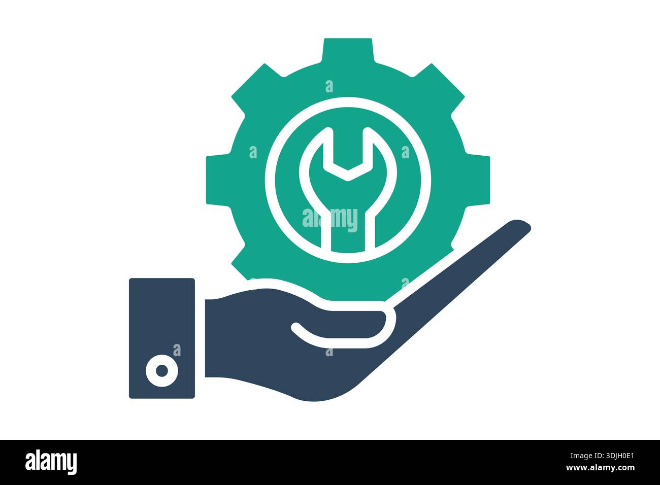 IT Support icon. solid icon style. icon related to technology. IT support elements vector illustration Stock Vector