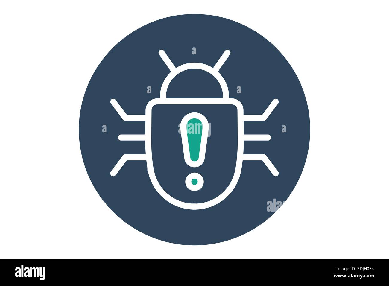 Malware icon. solid icon style. icon related to technology. IT support elements vector illustration Stock Vector