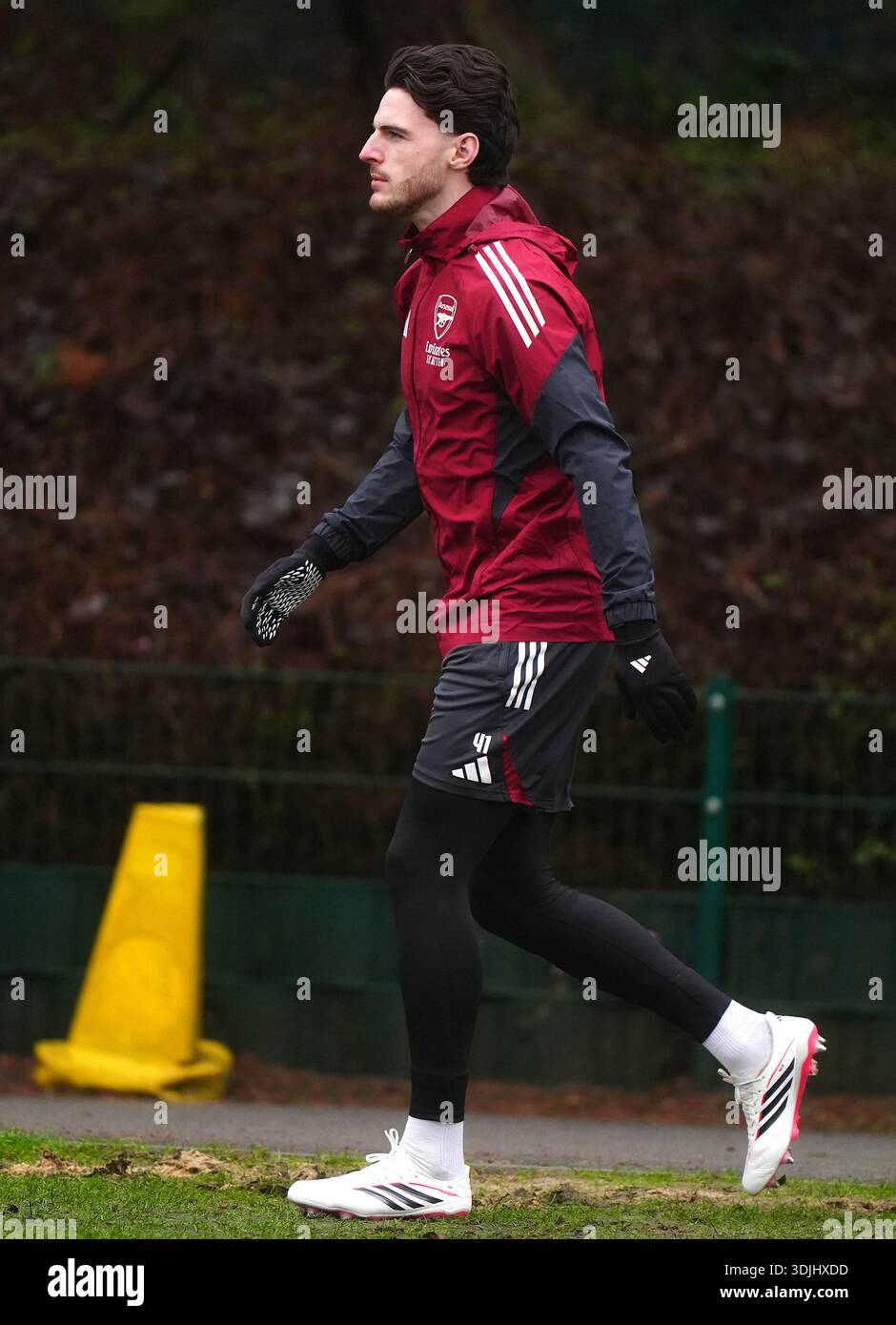 Arsenal's Declan Rice during a training session at Sobha Realty ...