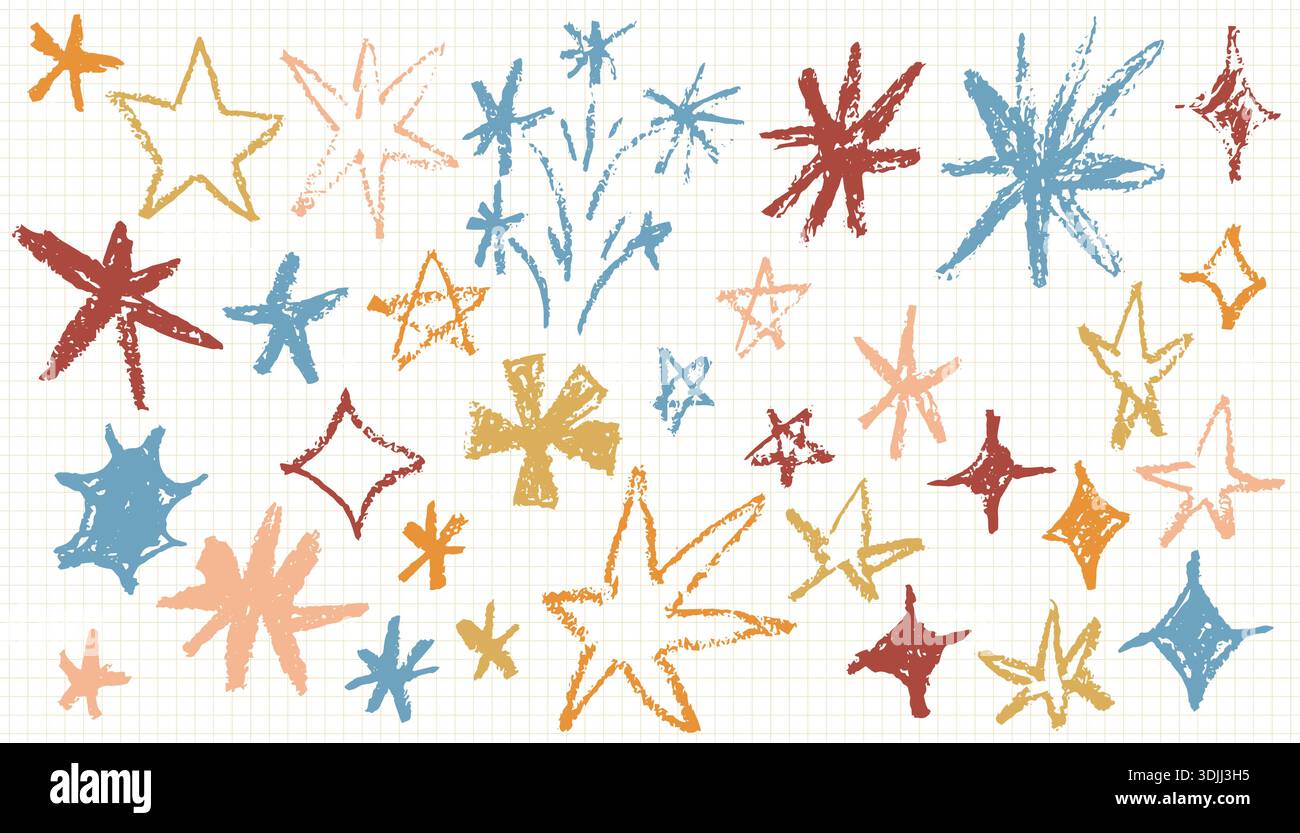 Set hand sketched white yellow hi-res stock photography and images - Alamy