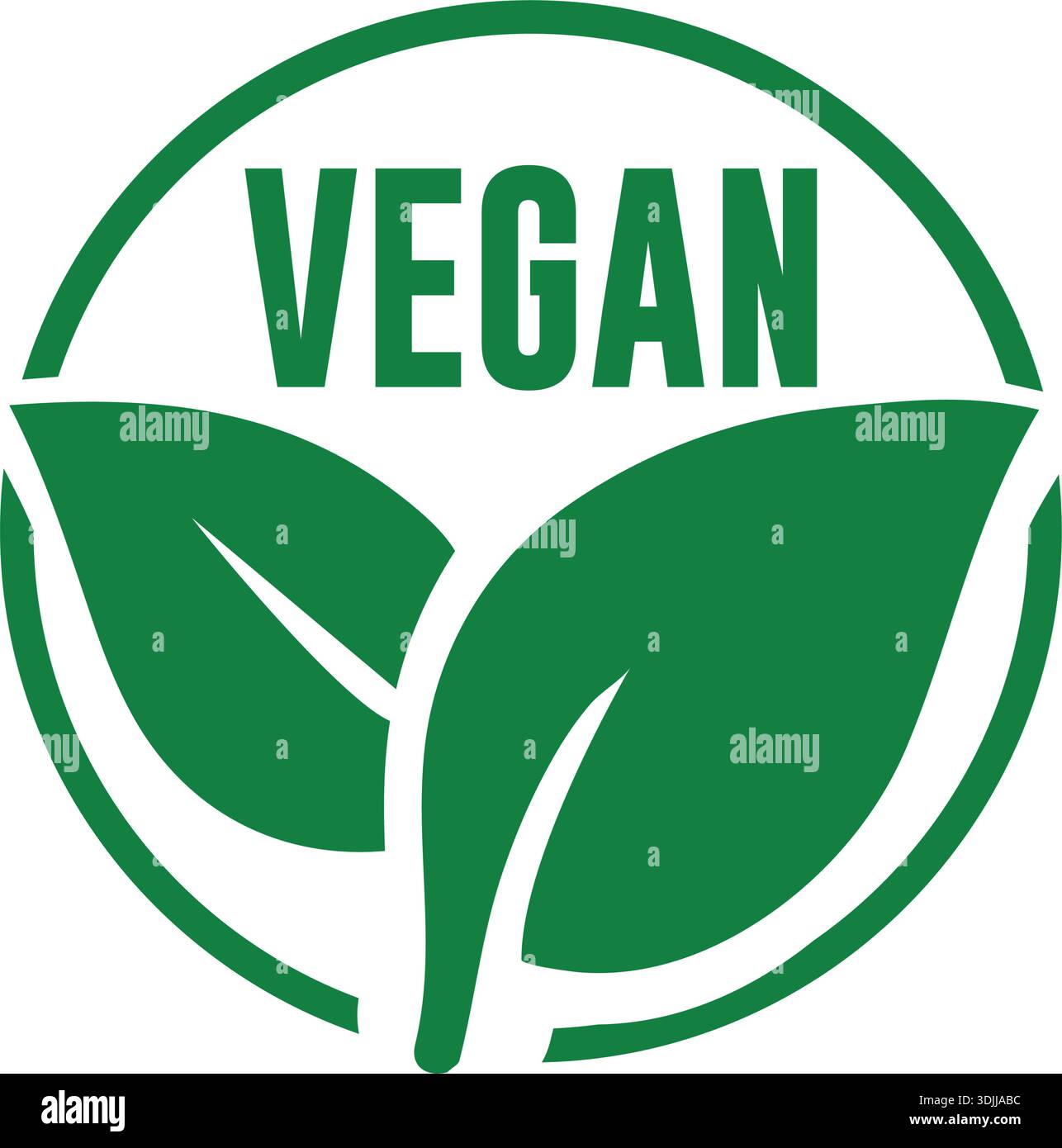 Vegan and 100% Vegan Food Labels and Badges Vector Set – Plant-Based ...