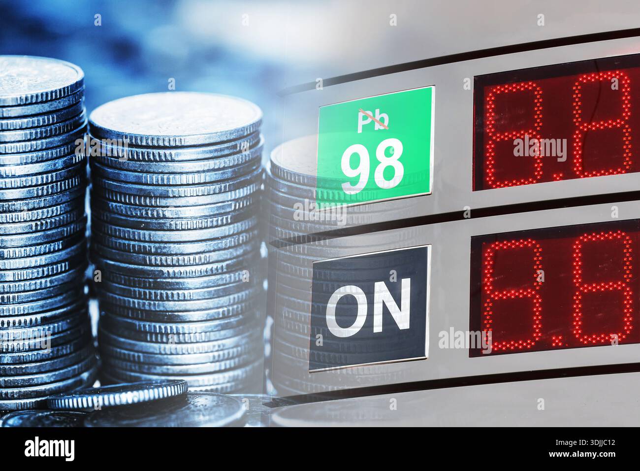 Rising oil price theme hi-res stock photography and images - Alamy