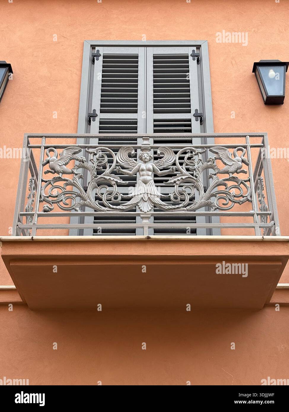 Plaka Πλάκα in Athens, Greece. Close-up of a detailed neoclassical ...