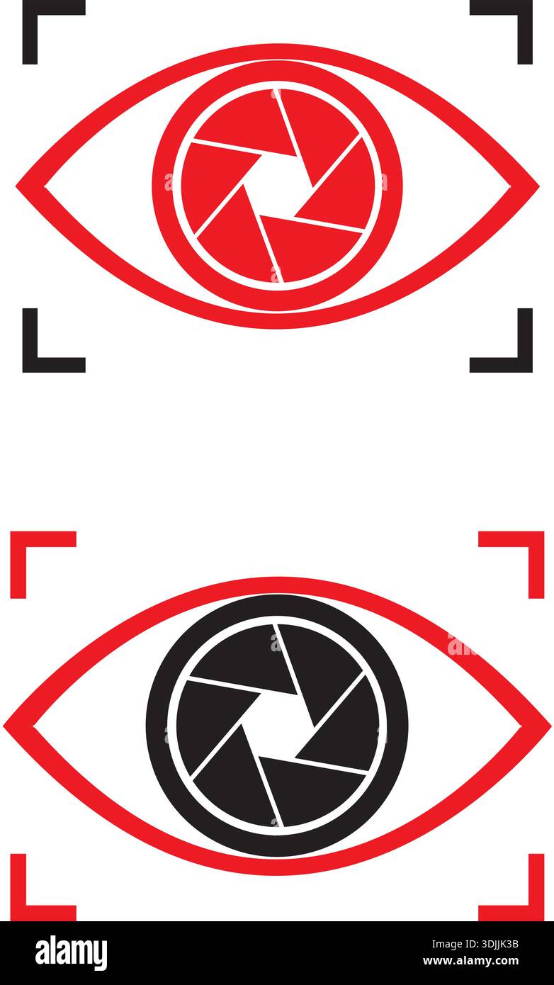 eye with opening symbol, vector icon Vector Logo Design Pro Stock Vector