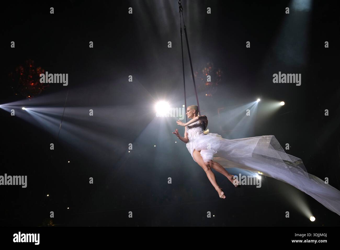 Acrobat Performs An acrobat performs at the Stephane Rolland Spring/Summer 2026 Haute ...