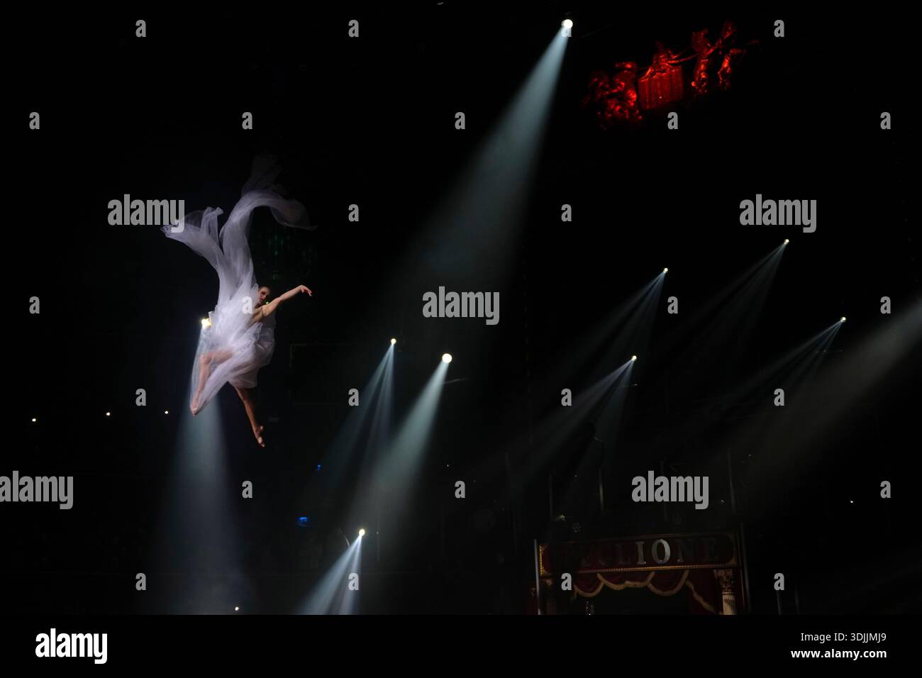 Acrobat Performs An acrobat performs at the Stephane Rolland Spring/Summer 2026 Haute ...
