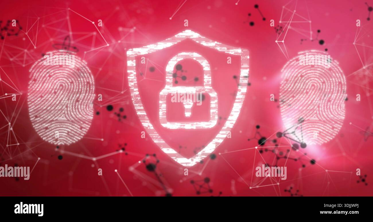 Showing central glowing padlock hi-res stock photography and images - Alamy
