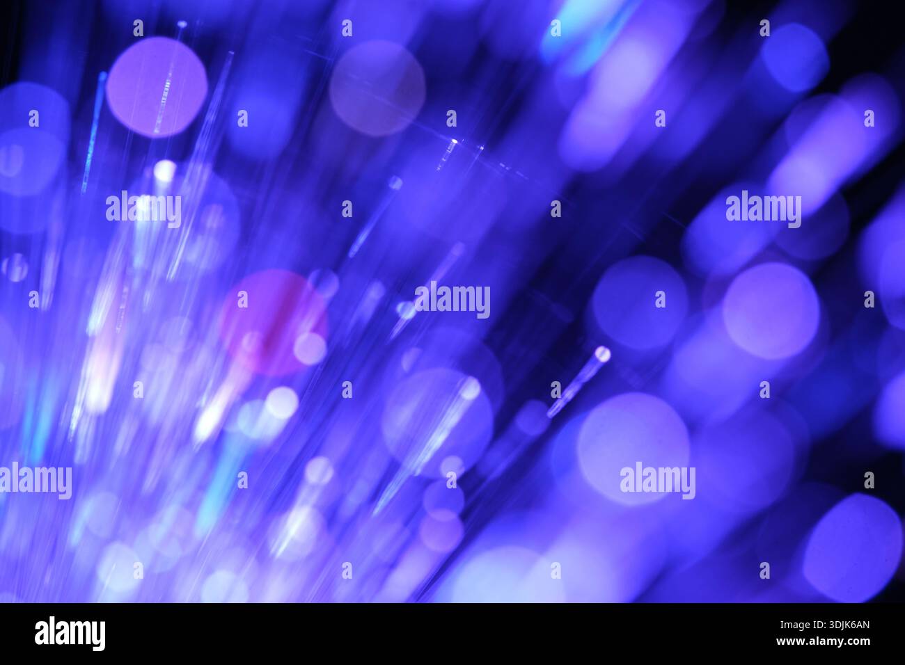 Abstract blue background with lots of light spots and bokeh Stock Photo