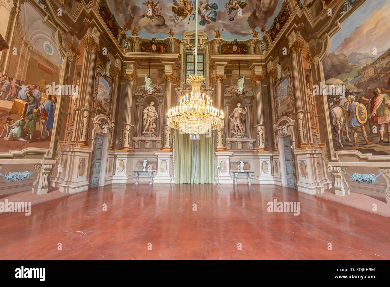 AGLIÈ, ITALY – JULY 31 2025: Lavish interior of the Hall of Honour in ...