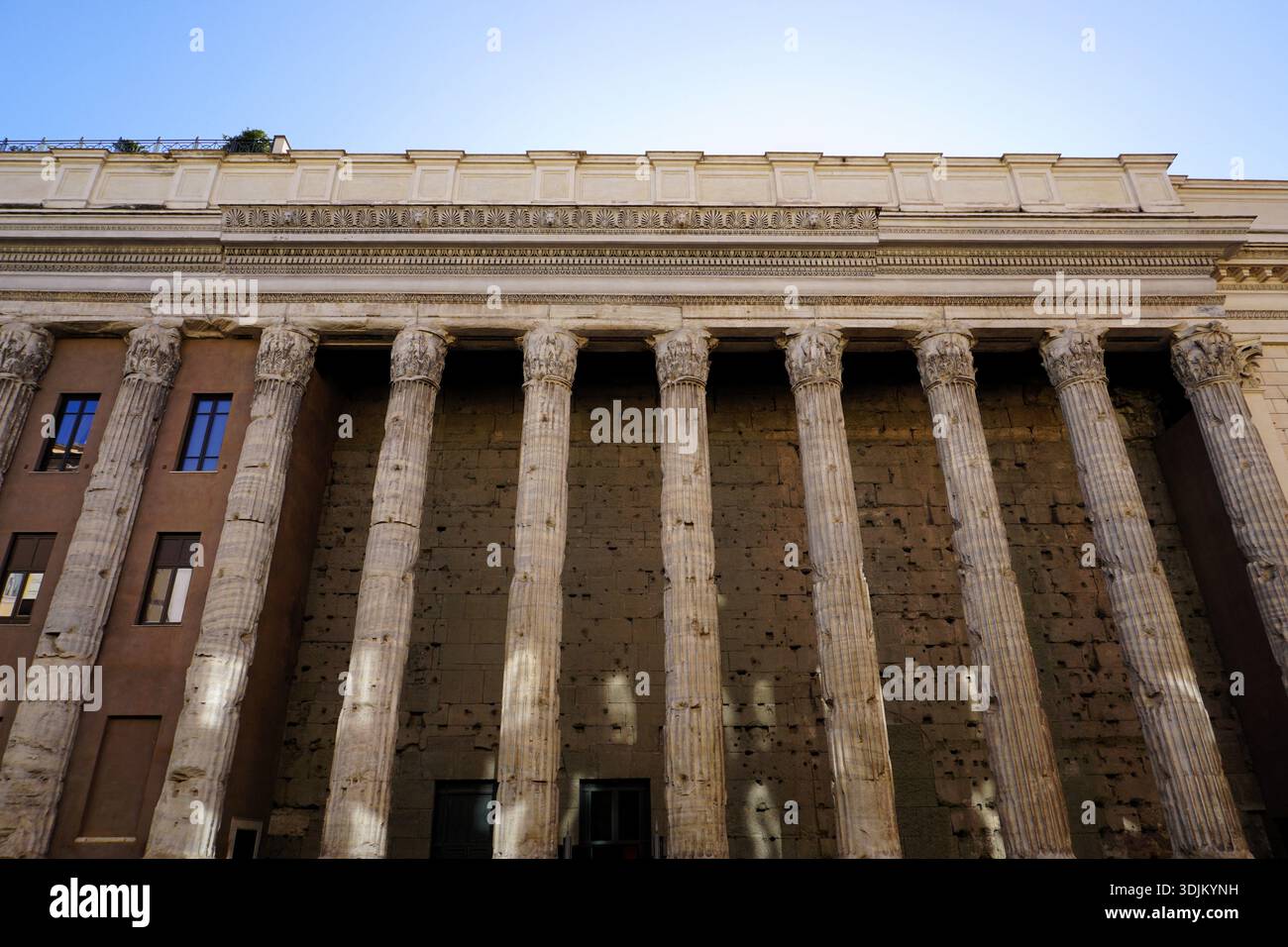 The temple of hadrian hadrianeum hadrian is roman temple hi-res stock ...
