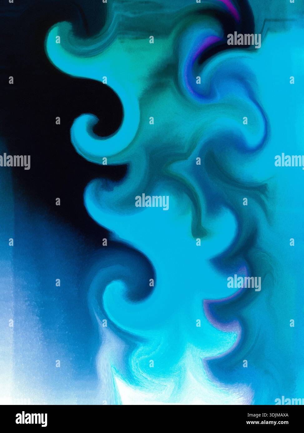 Cool light blue wavy pattern Stock Photo
