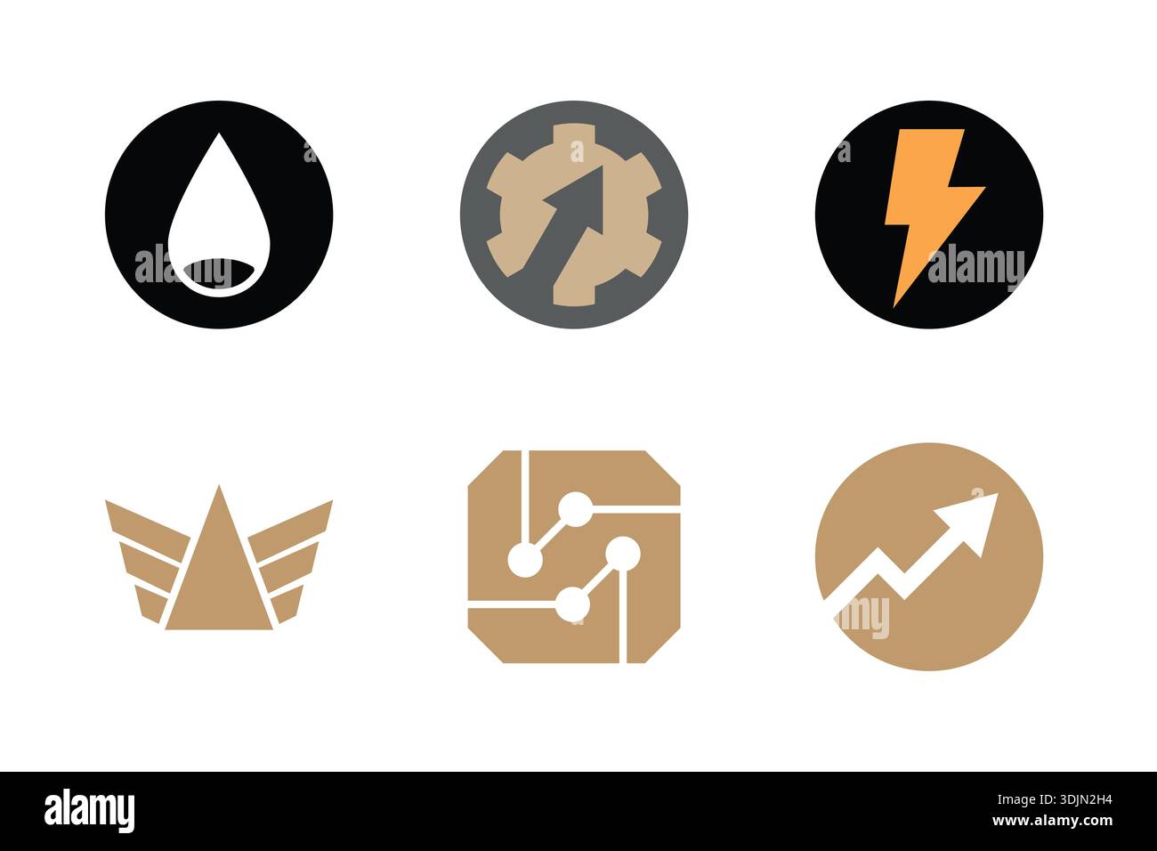 Development icon collection vector illustration. Template vector icons Stock Vector