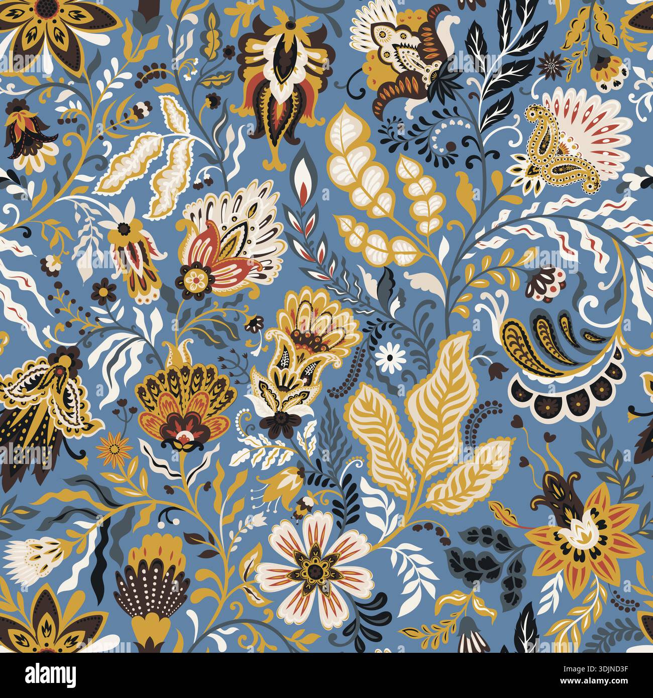 Maximist Pattern Maximalist botanical Stock Vector Images - Alamy